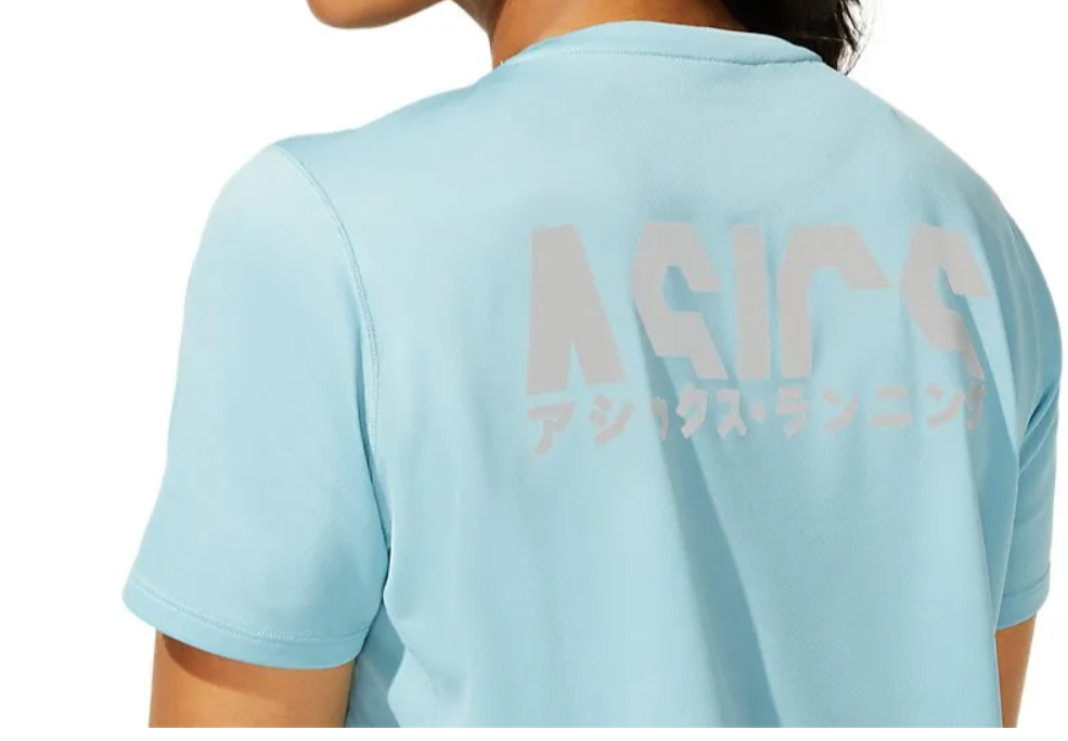 ASICS-Katakana-SS-Top-abbigliamento-da-running-donna-blu