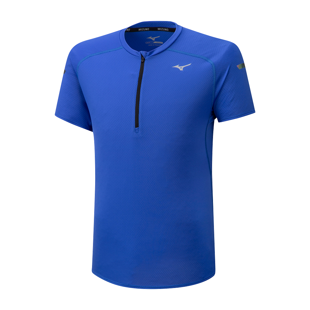 MIZUNO-Solarcut-HZ-Tee-abbigliamento-running-uomo-blu-rosso